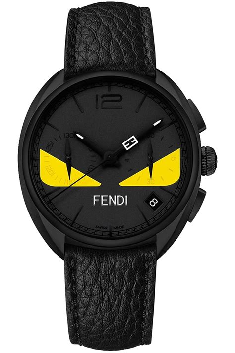 Fendi Momento Bugs Black Dial Mens Watch F214611611